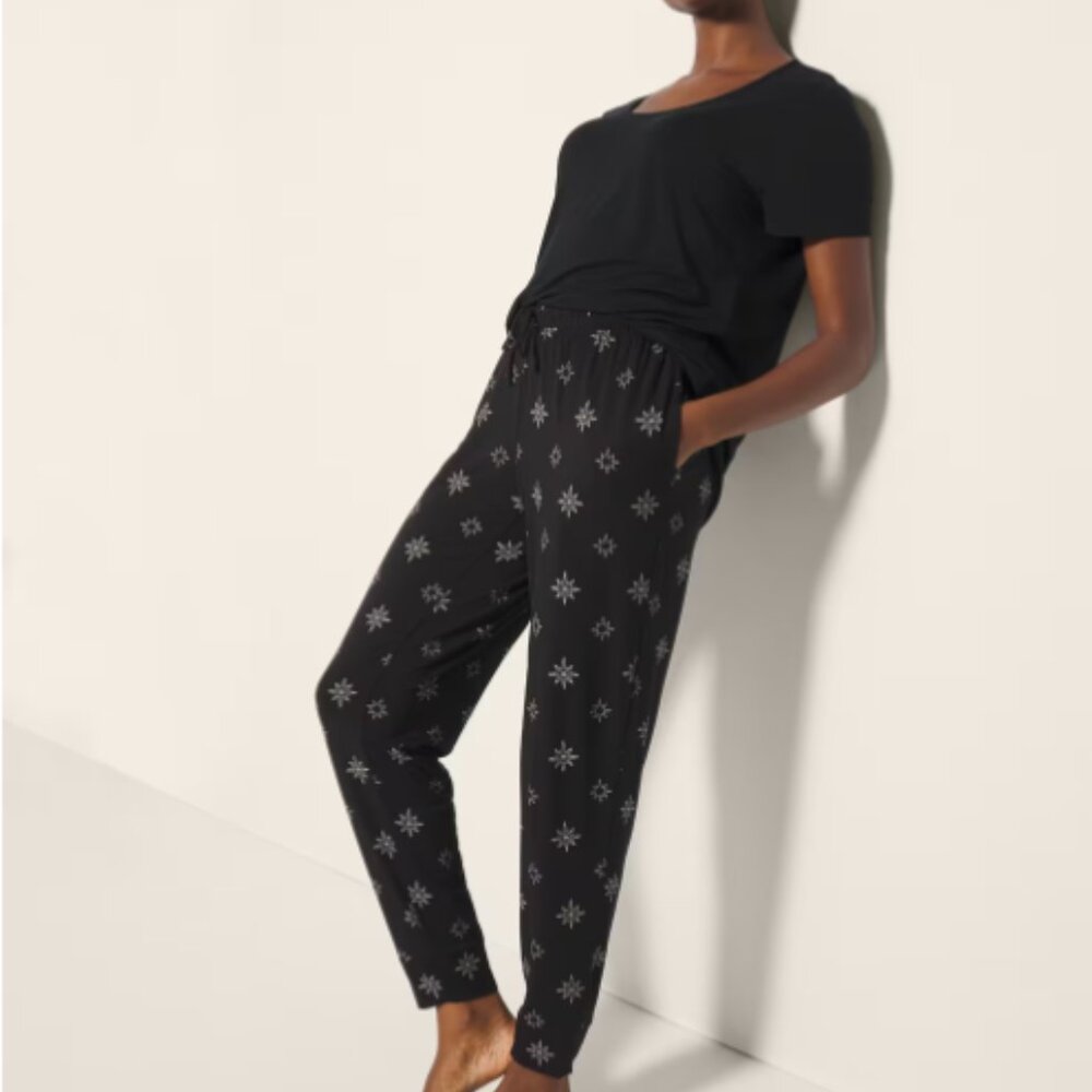 NWT Soma COOL NIGHTS Banded Bottom/Short Sleeve Pajama Set